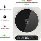 Sourdough Starter Warmer(Jar Not Included) – Precise 1°F Temperature Control (70–100°F), Auto On/Off Heating, 12-Hour Timer, Game-Changing Tool for Home Baking Enthusiasts Basic-WOD