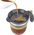 4 Cups Plastic Fat Separator with Bottom Release, Gravy Grease Separator, Soup Oil Separator Measuring Cup