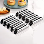 Guowall Cream Horn Mold, Stainless Steel Ice Cream Cone and Tubular Shaped Reusable Pastry Mould for Baking, DIY Tool for Cannoli Tubes Croissant Baking Brioche Rolls (20pcs)