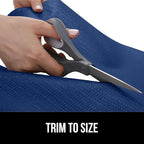 GORILLA GRIP DripGuard Drawer and Shelf Liner for Cabinet, 20x240 Inch, Slip Resistant Non Adhesive Protection for Kitchen, BPA Free Smooth Surface Plastic Liners for Cabinets, Drawers, Navy Blue