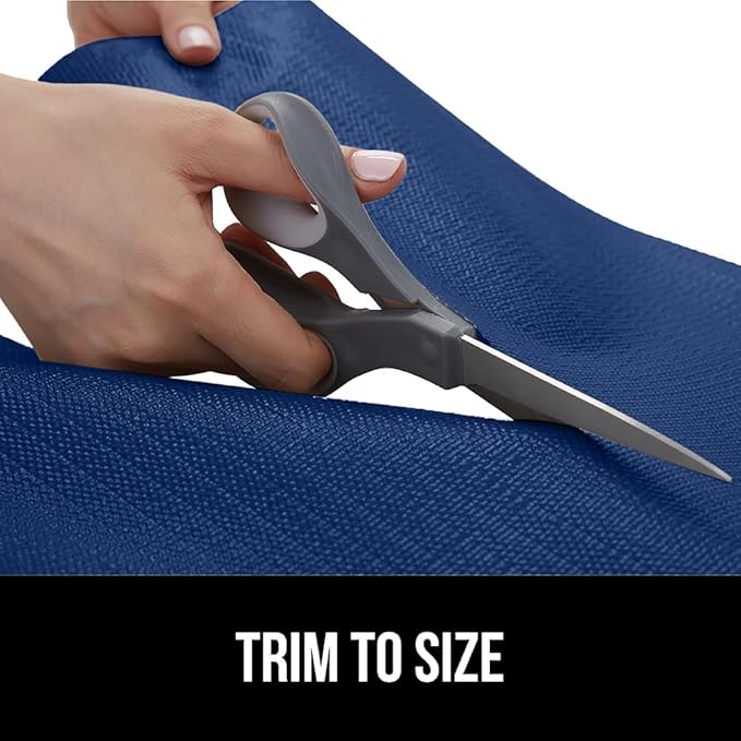 GORILLA GRIP Slip Resistant Drawer and Shelf Liner 2 Pack, Non Adhesive Water Resistant, Easy Clean and Trim, Smooth Surface Liners for Kitchen Cabinet, Shelves, Drawers, Pantry, 12 in x 10 FT, Navy