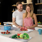 Titanium Cutting Board - Dishwasher Safe, Double-Sided Food Grade Pure Titanium Cutting Boards for Kitchen, Durable & Easy to Clean & Odor Resistant for Indoor Kitchen and Outdoor (Large)