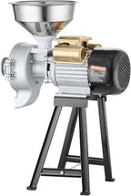 VEVOR Electric Grain Mill Grinder, 3000W Spice Grinders, Commercial Corn Mill with Funnel, Thickness Adjustable Powder Machine, Heavy Duty Feed Flour Cereal Mill Wheat Grinders, Dry & Wet Grinder
