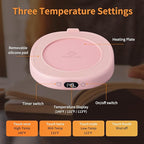 Coffee Mug Warmer & You are Awesome Mug Set, Electric Cup Warmer for Desk, Beverage Warmer with 3 Temperature Setting, 8-Hours Auto Shut Off