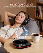 Mug Warmer - 3 Temp Setting 113°F 131°F 167°F - Ambient Light - Coffee Mug Warmer for Desk with 1-12H Timer - 4H Auto Shut Off- Electric Cup Beverage Warmer Gift for Coffee, Tea, Milk