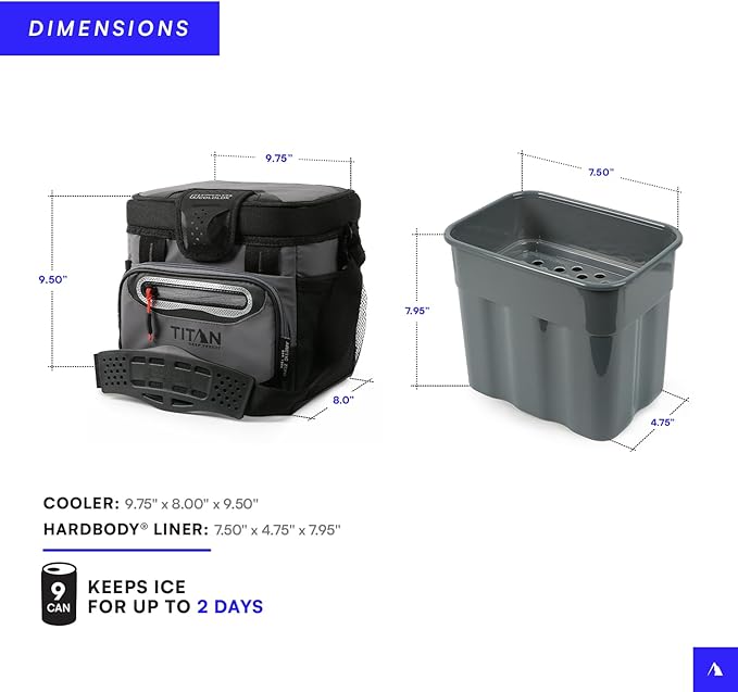 Titan by Arctic Zone 30 Can Zipperless Soft Cooler with HardBody Liner