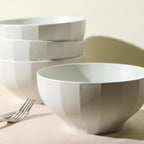 Stone Lain Rio 4-Piece Bowl Set Stoneware, Beige