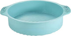 Thickened Silicone Bundt Cake Pan and Moldes Para Gelatinas, Heavy Duty Cake Mold for Baking, BPA Free, Mint Green (Round: φ10in / 1 Pcs)