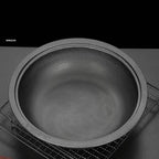 Cast Iron Moroccan Tagine Pot with Tray, Non-Stick Tagine with Conical Lid Induction Compatible Gas Stove Kitchen Essential(Size:24)