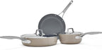 Calphalon® Premier Ceramic Nonstick 5-Piece Cookware Set, Mushroom Grey