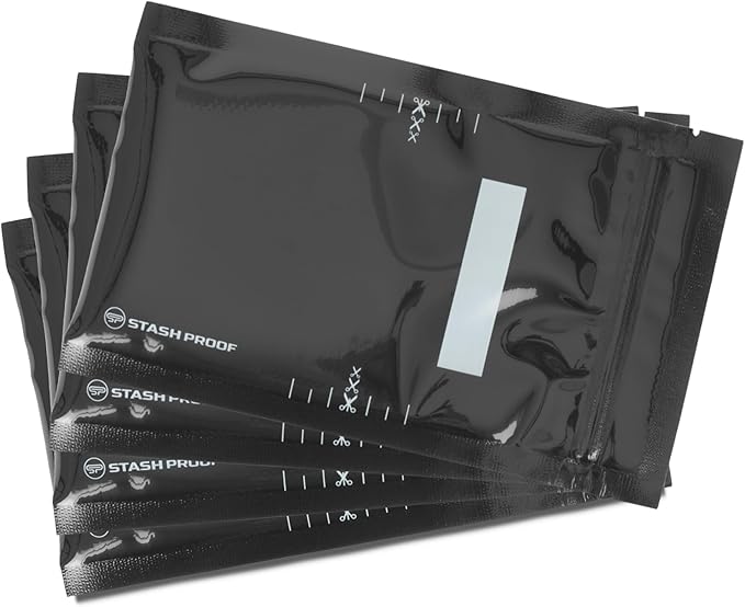 5" x 8" Recloseable Zip Storage Bag (100 Count) 5.5 Mil Durable - BPA Free Commerical Food Grade Reusable Resealable Zipper Vacuum Seal (Black and Black)