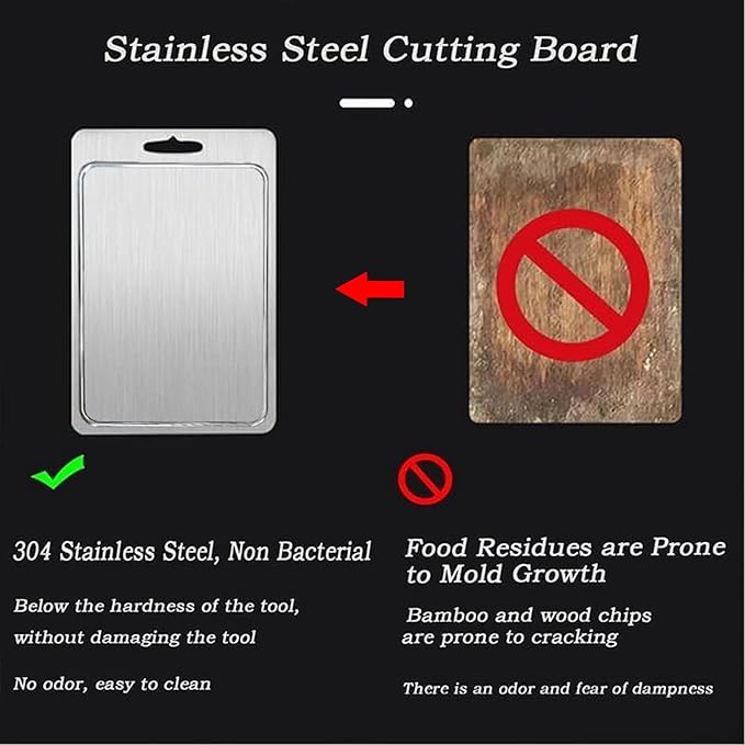 Titanium Cutting Board for Kitchen with Juice Groove， Dishwasher Safe Chopping Boards， Bpa-Free Chopping Board,for Home Counter Outdoor Camping Housewarming Gifts for Women(14.2inx9.8in)