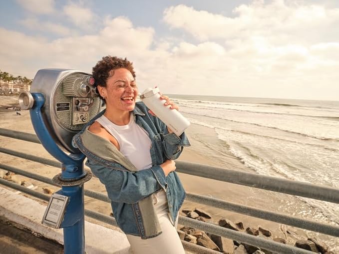 Stanley IceFlow Flip Straw 2.0 Water Bottle 36 OZ | Built-In Straw with Larger Opening | Lightweight & Leak-Resistant | Insulated Stainless Steel | BPA-Free | Black 2.0