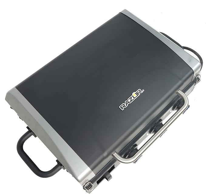 Razor Griddle Gas Grill & Griddle for Backyard Cooking and Camping, Portable Tabletop Stove