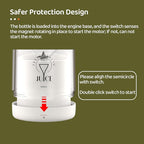 Asa Vea Mini Blender for Smoothies and Milkshakes, Portable Blender, Rechargeable, Personal Size Blender with Quota Outer Travel Lid with 4 Blades, 11 oz for Outdoors, Camping (Pink-550ml)