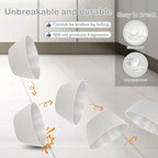 supernal 12PCS Light Grey Wheat Straw & Hard Plastic Bowls - Sturdy Reusable Soup Bowls for Hot Food,Unbreakable Bowl for Catering,Weddings,Holiday Meals (Disposable Lightweight Snack Bowl)