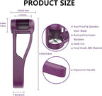 Grape Cutter,Stainless Steel Blades Quarter Grape Slicer with 4 Pieces Cutter for Toddlers Vegetable Fruit Salad,Slicer Kitchen Tomato Cherry Strawberry- Purple