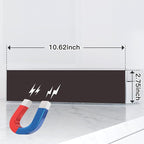 Magnetic Spice Rack for Refrigerator, Kitchen Organizer and Storage Shelf, Clear(4 Pack)