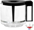 𝙐𝙥𝙜𝙧𝙖𝙙𝙚𝙙 Carafe Compatible With moccamaster KBG Brewers (89830), Compatible With moccamaster Carafe Replacement, 10-Cup/1.25L/40oz, Coffee Pot With Metal Ring, Includes Random Cleaning Brush.
