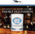 Heritage Pewter North Carolina Double Old Fashion | Double Rocks Glass 14 OZ for Liquor | Expertly Crafted Pewter Glass