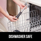 GORILLA GRIP Patented Dual-Sided Meat Tenderizer, Heavy Duty Kitchen Mallet with Soft Handle, Spiked Side Tenderizes and Smooth Flattens, Maximize Food Flavor, Commercial Grade Chicken Pounder, Black