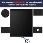 VLA Oven Liners for Bottom of Oven,Big Size 16""x75"" 2 Pack Large Thick Heavy Duty 100% Non-stick Reusable Teflon Oven Mat, Baking Mat for Electric, Gas,, 1_roll_Oven_Liner_Black_75in