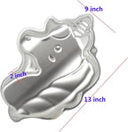 Aluminum Unicorn Shaped Cake Pan Mould Cake Baking Bakeware for Birthday, Anniversary, Party, Christmas