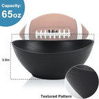 65 OZ Large Salad Bowls, Unbreakable Wheat Straw Bowls Set 4 PCS, Large Plastic Bowl Reusable, Microwave & Dishwasher Safe Kitchen Bowl for Salad, Cereal, Soup and Popcorn (Black)