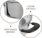 DECHOUS Egg Poacher Pan Nonstick 4 Eggs Stainless Steel Food Steamer Pot With Detachable Cups & Lid For Breakfast And Meal Prep