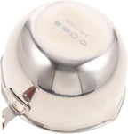 BESTOYARD Small Milk Pot 1 Quart Saucepan Sauce Warmer Pot Saucier with Pour Butter Melting Sauce with Lid Small Cookware Japanese Cookware Metal Milk Hot Cooking Wood Mini, 20X5CM