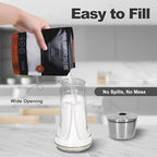 Adjustable Salt Pepper Shakers Glass - 4 OZ Spice Dispenser with Stainless Steel Lid for Kitchen, Cooking & BBQ Use