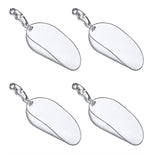 Amazing Abby - Elsa - 12-Ounce Plastic Ice Scoops (Set of 4), Plastic Utility Scoops, BPA-Free, Food-Grade, Shatter-Proof, Good for Kitchen and Restaurant, Perfect for Home and Commercial Use