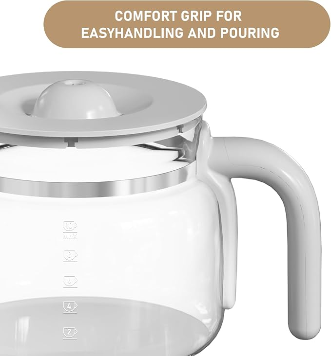 10 Cup Coffee Maker Carafe Replacement Pot Compatible with DCGC01 Overflow Coffee Maker DCF02 DCG01