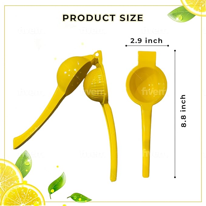 Lemon Squeezer Orange Juice Extractor Juicer Handheld Heavy Duty Sturdy Squeezer Lime Press Squeezer Seed Catcher Manual Hand Juicer Citrus Press Easy to Use Effortless