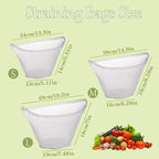 5PCS Ultra Fine Mesh Strainer Bags, Cheese Cloth Bags for Straining, Reusable Nylon Cheese Cloth Filter Bag for Filter NutMilk, Coffee, Milk, Butter, Juices and Fresh Cheese (Medium)