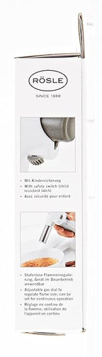 Rösle 12844 Crème Brulee Butane/Propane Adjustable Kitchen Cooking Torch 6.5 in.