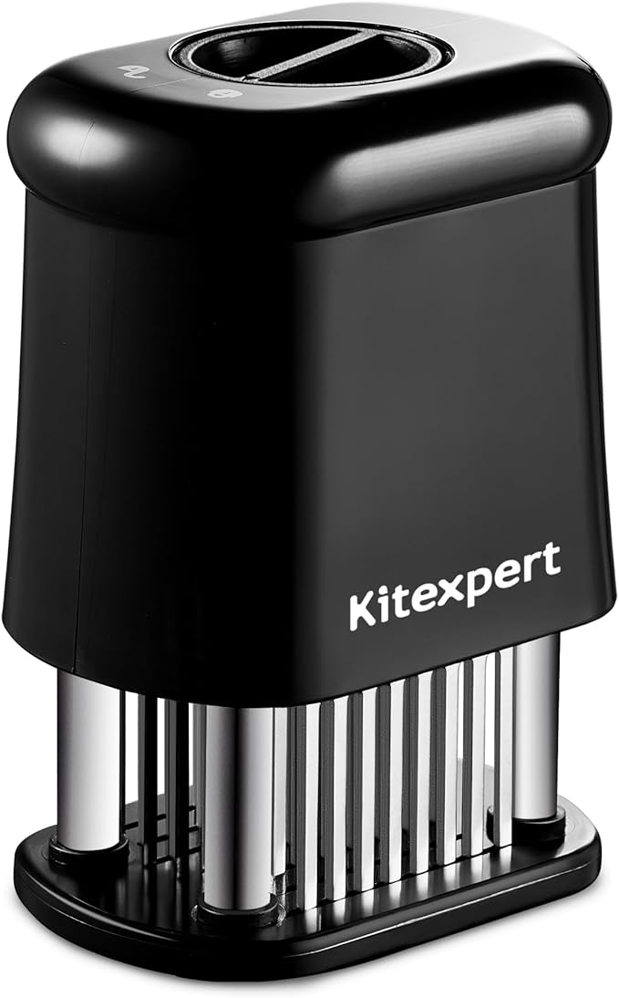 KITEXPERT Meat Tenderizer Tool with 56 Stainless Steel Ultra Sharp Needle Blade, Durable Meat Tenderizer with Safety Lock, Chicken Tenderizer for Beef, Steak, Meat Tenderizer Machine