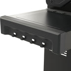 4 Burner Gas Grill Cast Iron Griddle Grill Combo, BBQ Propane Grills with Side Burner 50000BTU Heavy Duty Barbucue Grill With Cover, Black