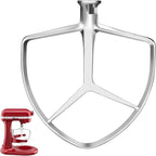 Stainless Steel Flat Beater for KitchenAid 7QT Bowl-Lift Stand Mixers, Food Grade Replacement Attachment, Dishwasher Safe