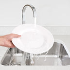 Melamine Dinner Plates,Round,Wide Side, Deep Plate,White,10 Inches,Set of 6,PYW-10-06