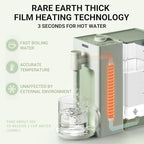 BUYDEEM S9013 Instant Hot Water Dispenser, Countertop Water Boiler & Warmer for Tea, Coffee and Baby Formula, Adjustable 8 Temperatures & 5 Water Outputs, 3L Water Tank(102oz), Green