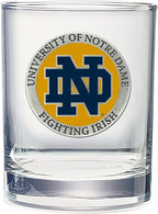 Heritage Pewter Notre Dame Double Old Fashion | Double Rocks Glass 14 OZ for Liquor | Expertly Crafted Pewter Glass