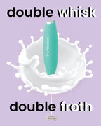 Elementi Electric Stirrer for Powder Drinks - Protein Powder Mixer for Drinks - Coffee Stirrers Electric Mini Whisk for Mixing - Greens Drink Mixer Wand (Mint Green)