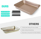 Cake Pan With Lid, 9x13 Inch Rectangular Cake Pan with Wide Handles, Nonstick Bakeware Baking Pan With Lid and Handle, Black