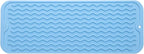 Silicone Dish Drying Mat for Multiple Usage,Easy clean,Eco-friendly,Heat-resistant Silicone Mat for Kitchen Counter,Sink,Bar,Bottle,or Cup Light Blue M 17 inches x 6 inches