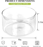 155oz Large Glass Trifle Bowl - Versatile Salad & Dessert Serving Bowl for Ice Cream, Cakes, Fruit, Baking and Party Display - Elegant Modern Design, Microwave & Dishwasher Safe (9 Inch)