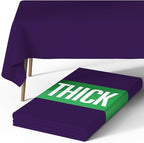 Pureegg Rectangle Table Cloth 60" x 84" – Durable Polyester Tablecloth Offers Reusable & Washable Protection, Ideal for Outdoor Party, Picnic, Wedding, Banquet and Birthday, Purple