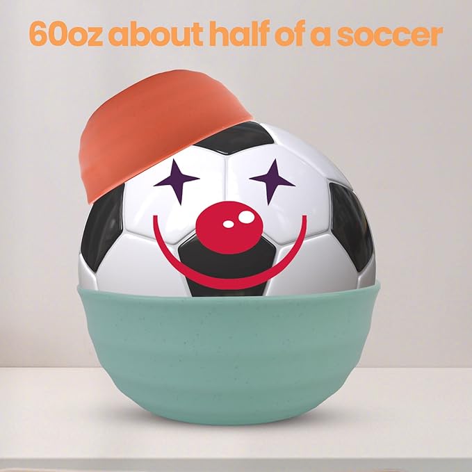 Wheat Straw Bowls Set of 6/12, Unbreakable Lightweight Bowls Set - Microwave & Dishwasher Safe, Reusable for Serving Soup, Oatmeal, Ramen & Salad (6, 26 oz)