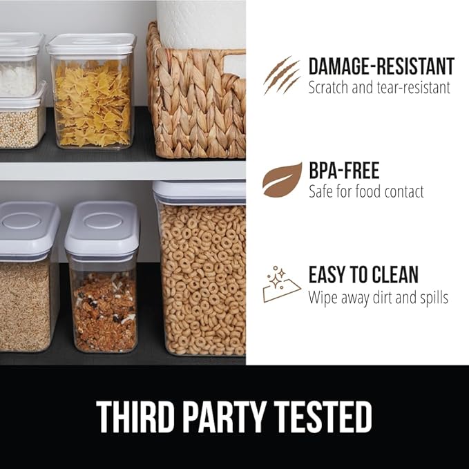 GORILLA GRIP DripGuard Drawer and Shelf Liner for Cabinet, 20x240 Inch, Slip Resistant Non Adhesive Protection for Kitchen, BPA Free Smooth Surface Plastic Liners for Cabinets, Bathroom Drawers, Black