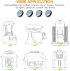 Aieve Appliance Sliders, 16 Pcs Self Adhesive Appliance Slider for Easy Moving & Space Saving, Small Countertop Rollers Kitchen Hacks Mixer Accessories